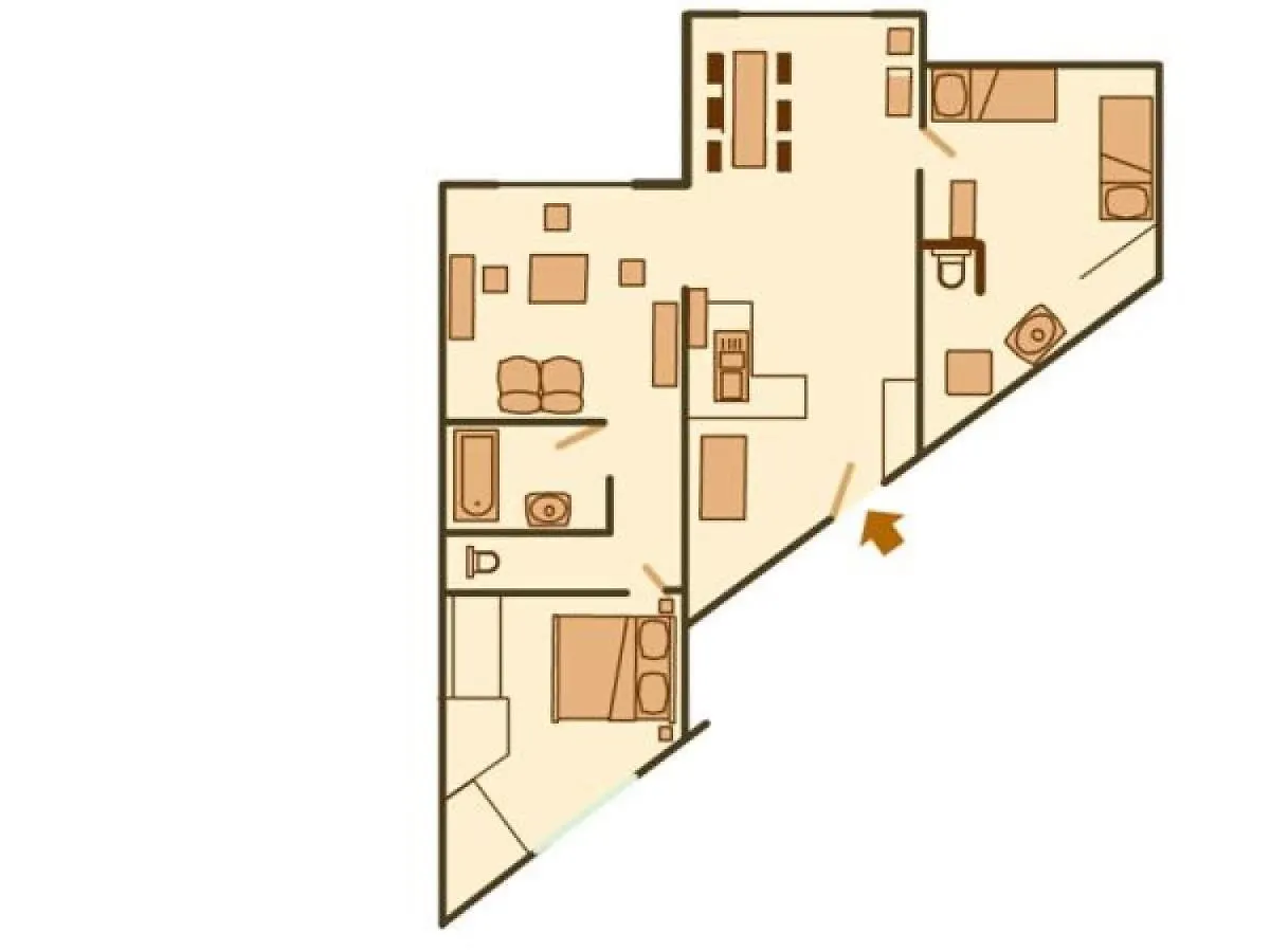 Ξενοδοχείο με διαμερίσματα Residence Le Chamois D'Or Val Thorens